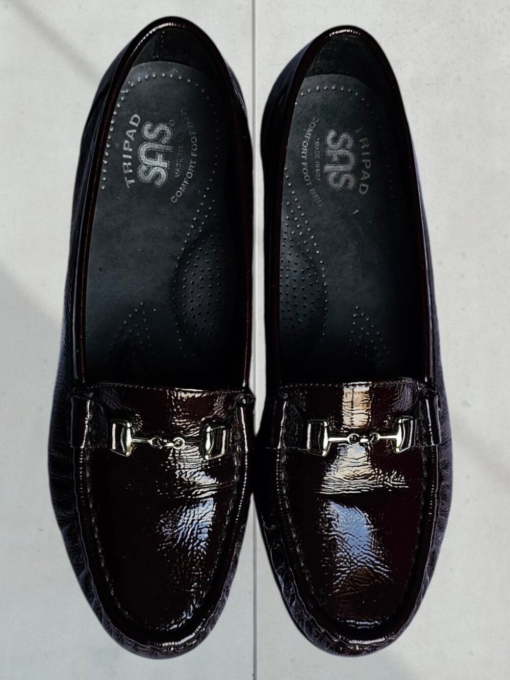 SAS  7.5 N Cordovan Flats Loafers